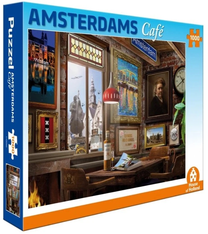 Amsterdams Café Puzzle 1000 Stukjes