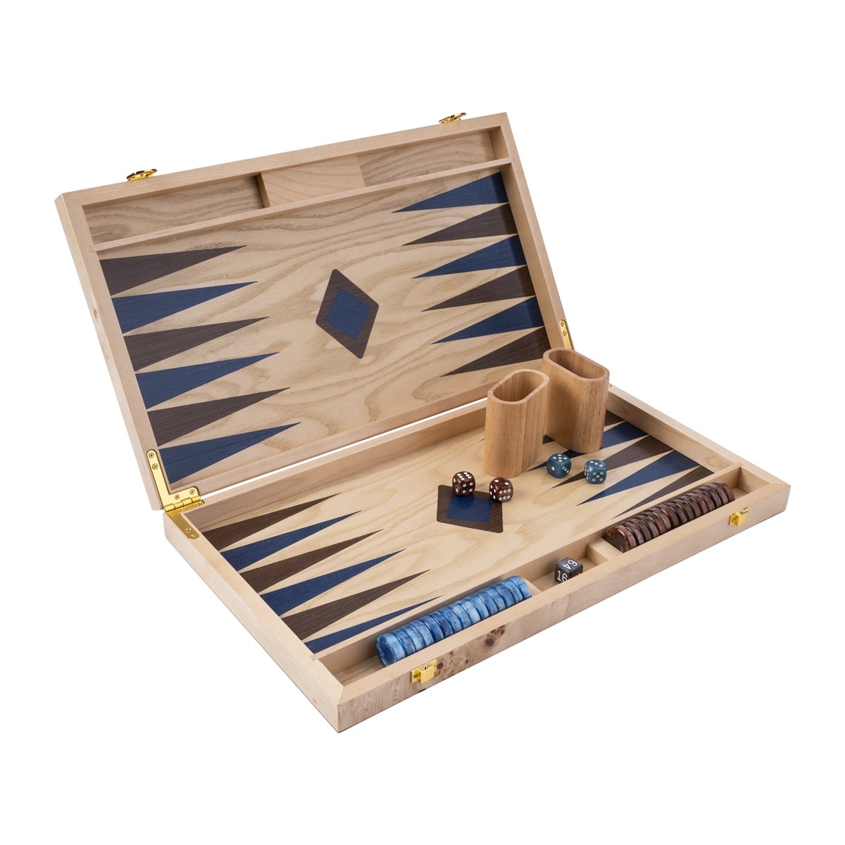 Backgammon Burl Walnoot | 18Inch