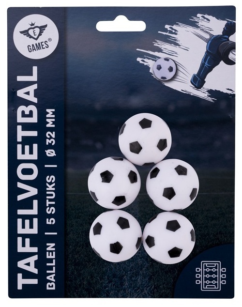Tafelvoetbal Balletjes Zwart/Wit 32mm