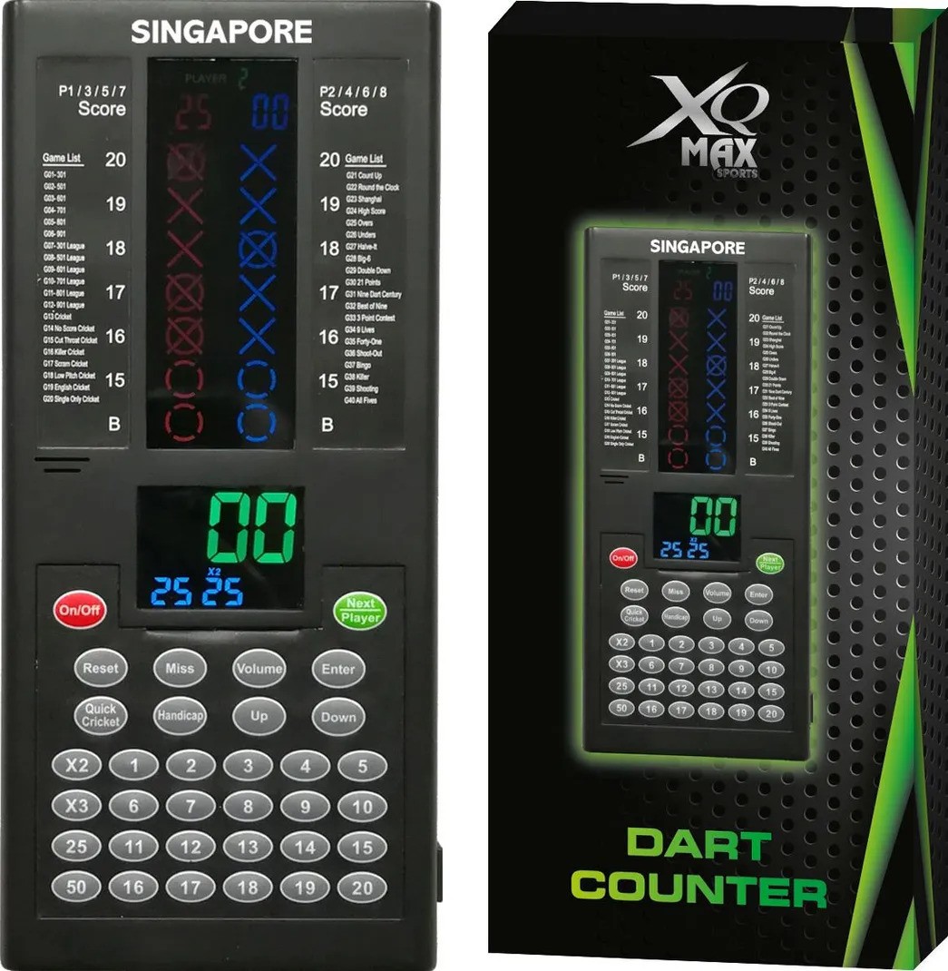 XQMAX Singapore Elektronisch Darts Teller
