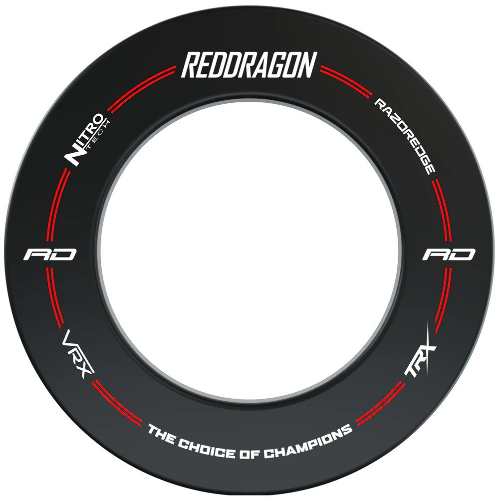Red Dragon Branded Dartboard Surrounds Zwart