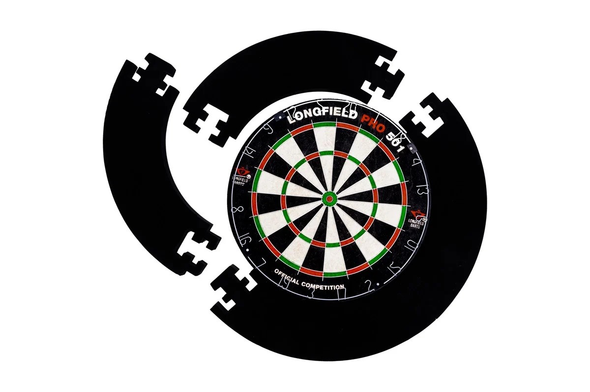 Engelhart Dartboard Surround Zwart 4-Delig Eva Foam