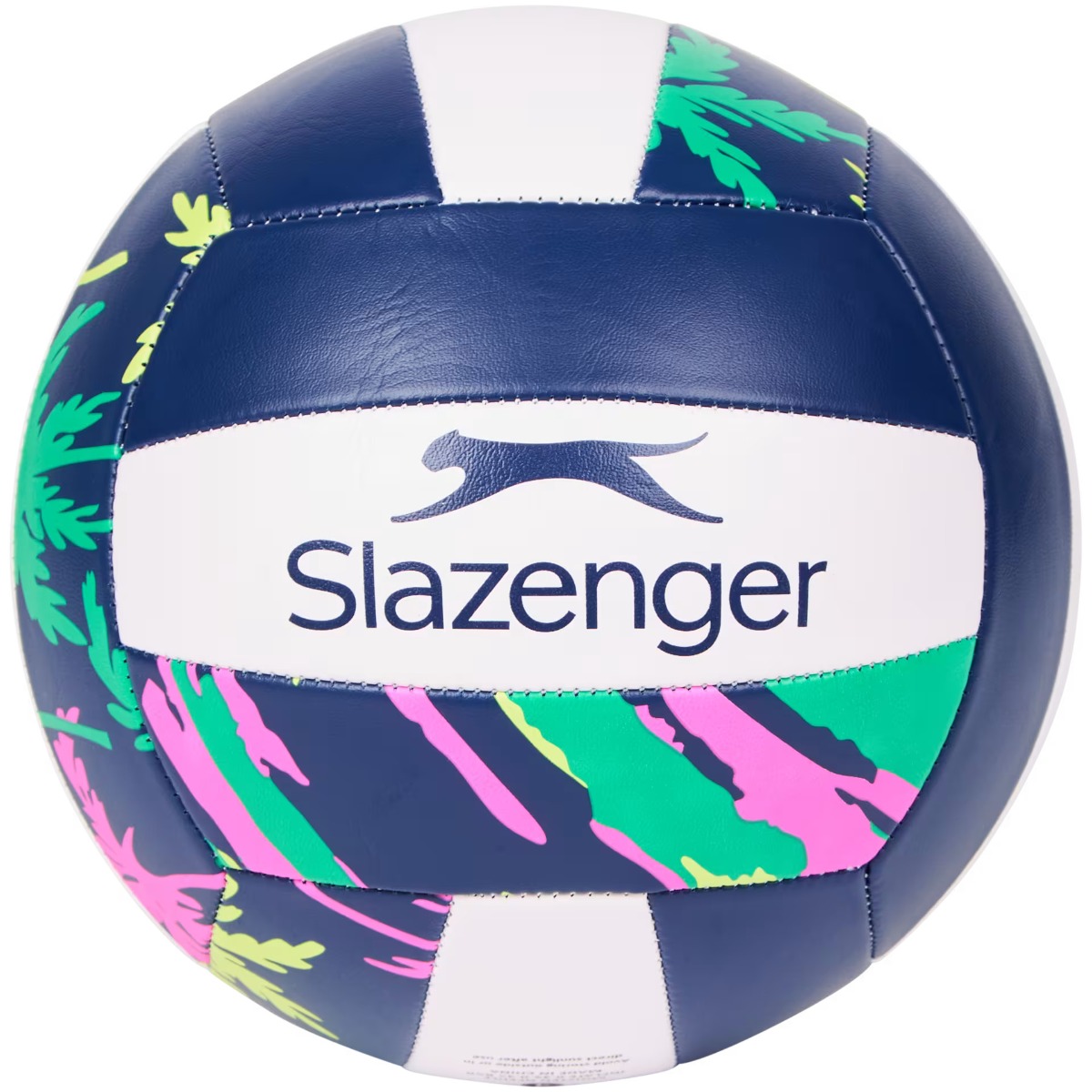 MIQISA beachvolleybal van PVC in geel, wit en blauw. Official Size 5 & Weight voor recreatief beachvolleybal op strand, gras en camping.