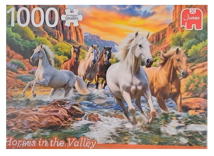 Jumbo Horses In The Valley Puzzel/Puzzle 1000St.