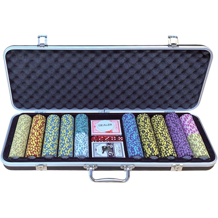 Poker Set Koffer DLX 500 Chips 14Gr Value