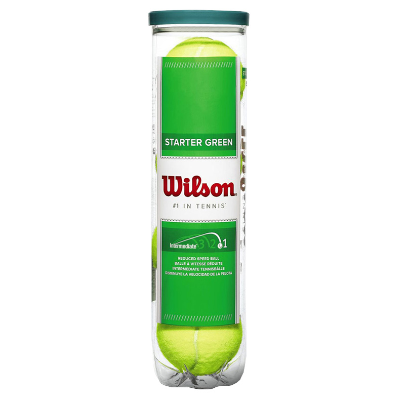 Wilson Tennisballen 4 Ballen In Koker Starter Green