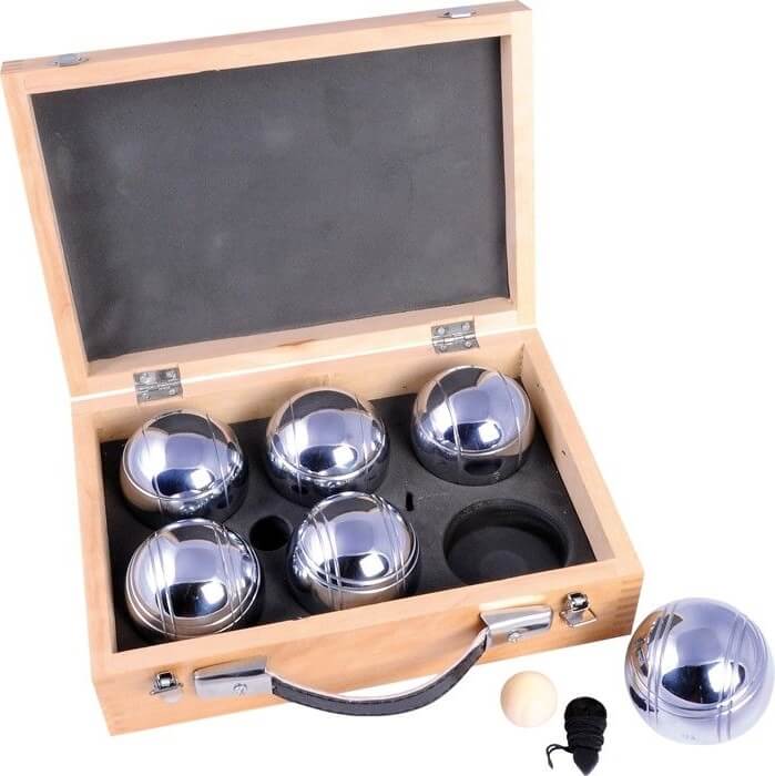 Jeu de Boules Ballen 6 In Houten Kist 