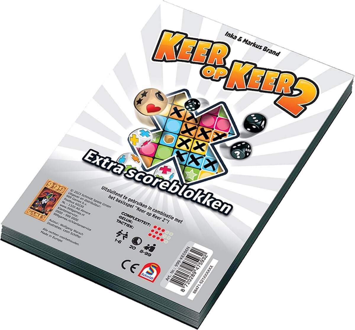 Scoreblokken - Keer op Keer 2 - Level 1 - 2 Stuks