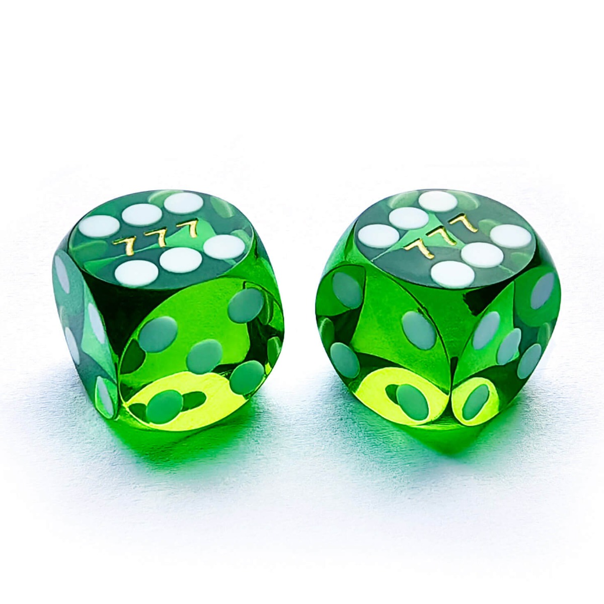 Lion Games Precision Dice 14 mm - Groen/Green