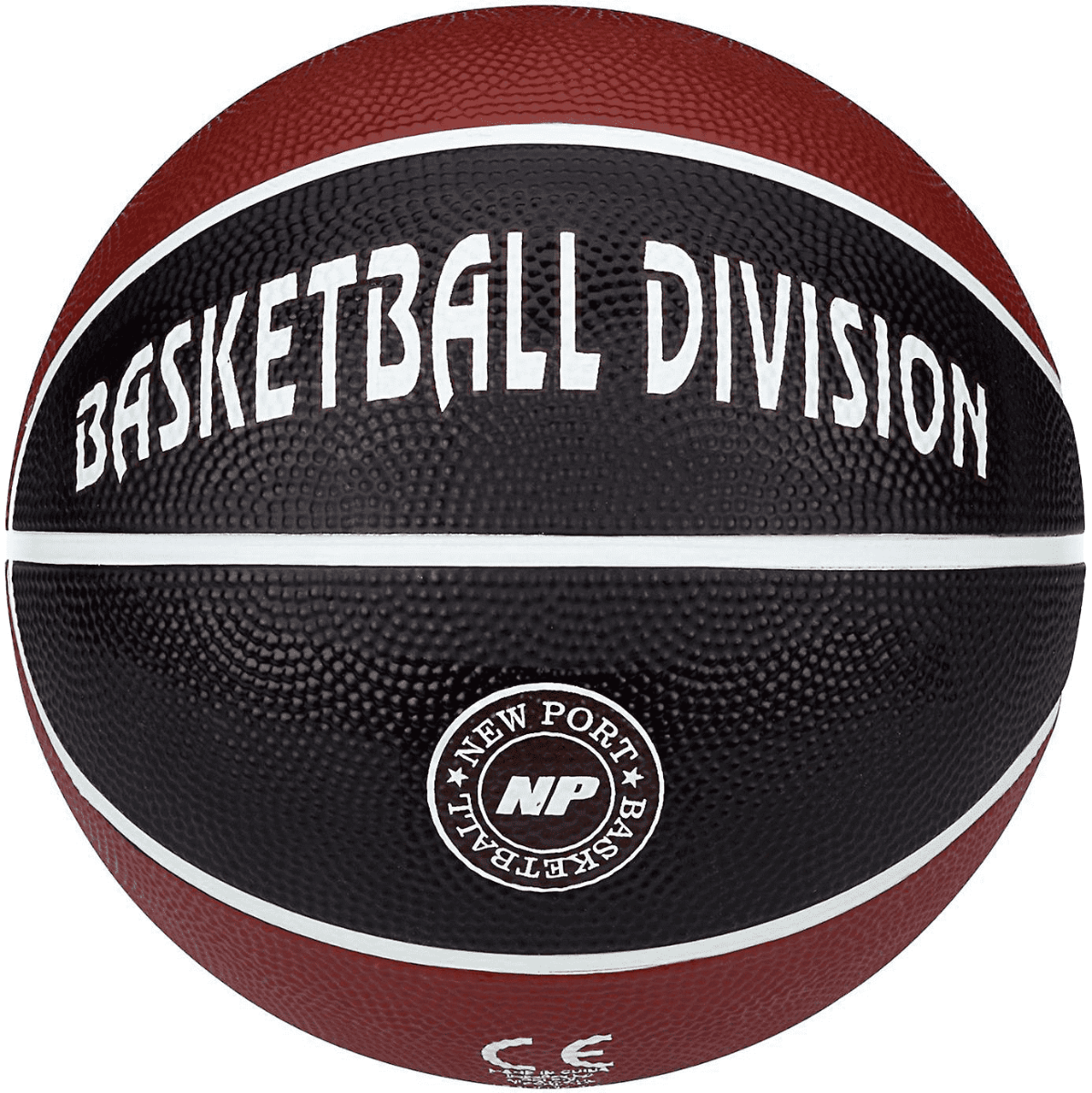  Basketbal Mini size 3 bordeaux zwart wit