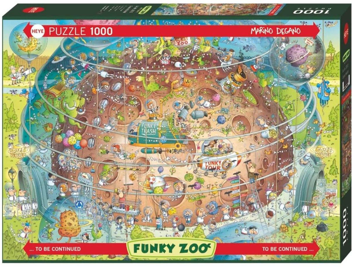 Heye Funky Zoo Puzzle ( Cosmic Habitat ) 1000 stukjes