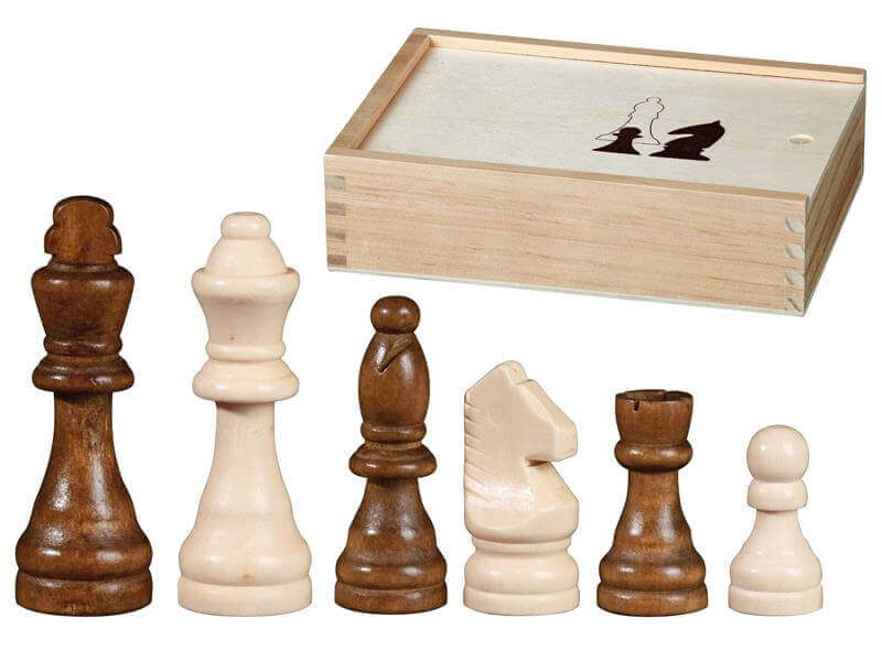 Otto I Schaakstukken Koningshoogte 89 mm Bruin/Wit
