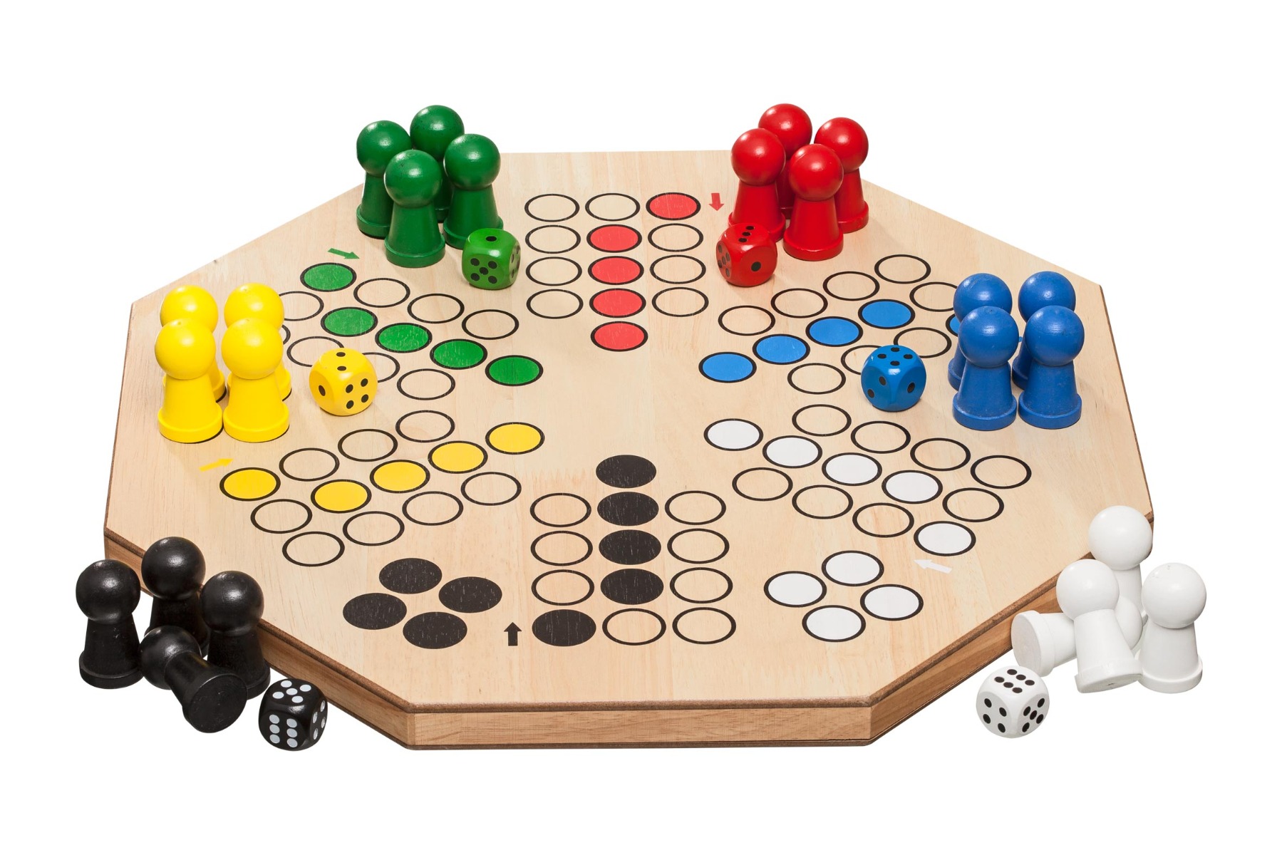 Ludo - Wooden Games Groot | 4 En 6 Spelers