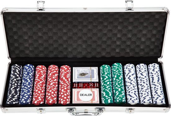 Poker Koffer 500 Stuks Fiches van 11.5 Gram