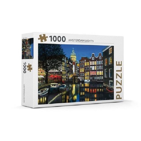 Rebo Amsterdam Lights Puzzel 1000st.
