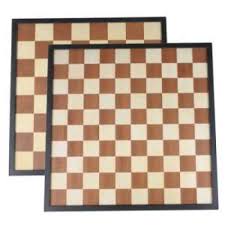 Dam Schaakbord Ingelegd met rand 42x42 cm