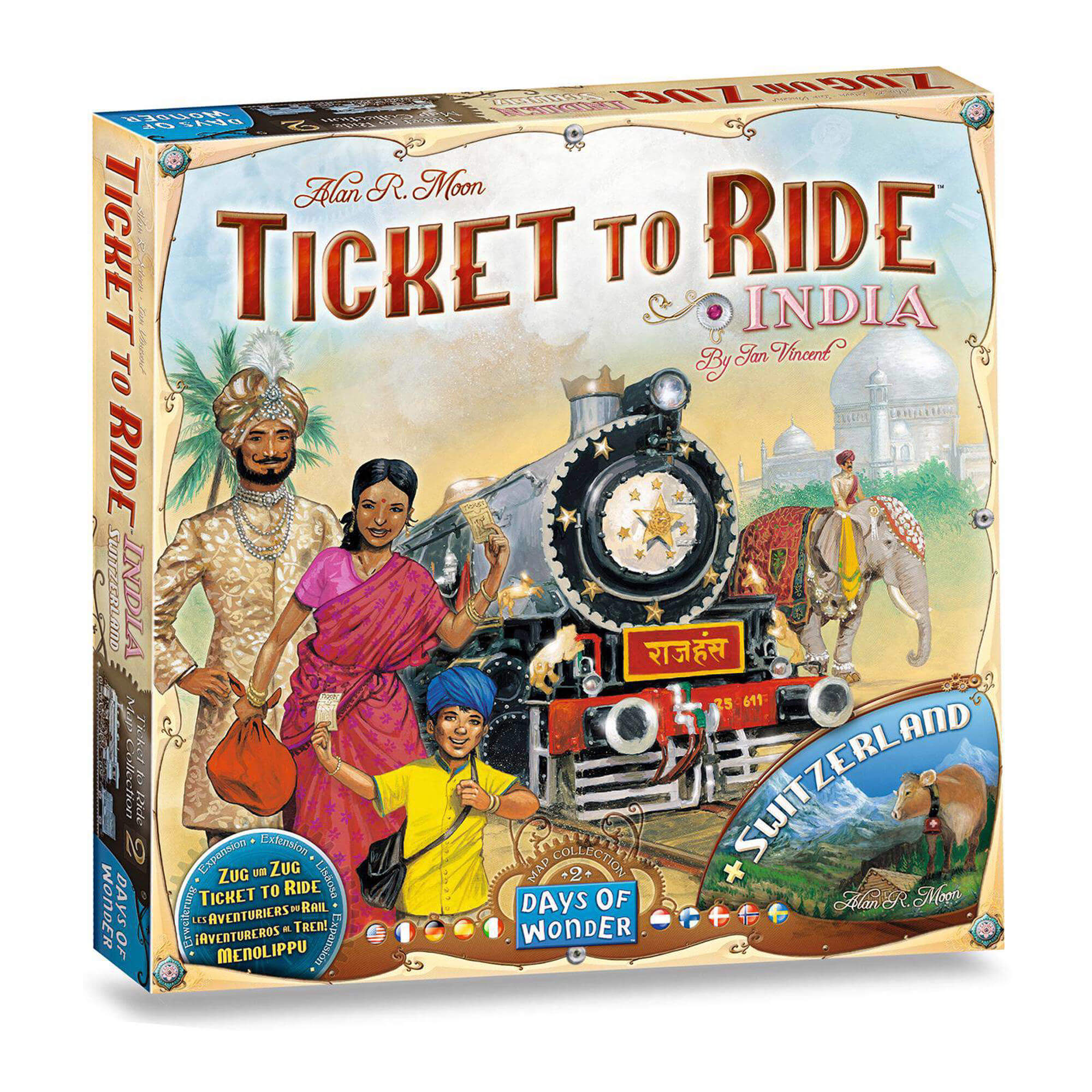 Ticket To Ride: India / Zwitserland | EN/FR/DE