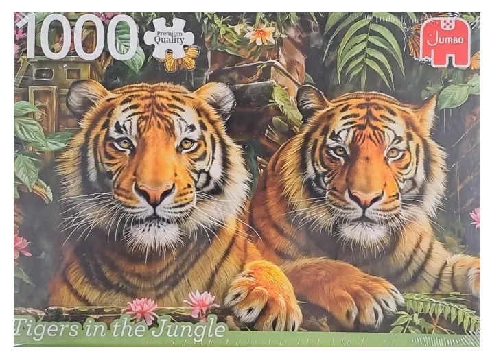 Jumbo Tigers In The Jungle Puzzel/Puzzle 1000St.