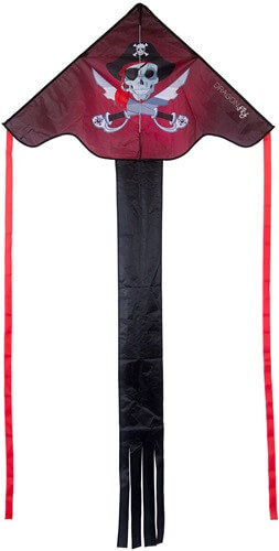 Dragonfly Vlieger Tail Kite Pirate 100X200 CM 1-Lijns