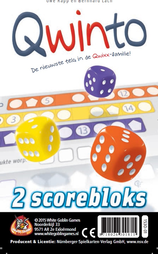 Qwinto Bloks 2 Scoreblokken